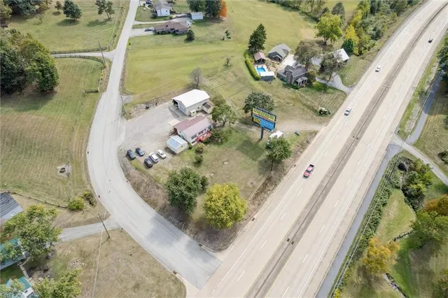 a view of a house with a garden