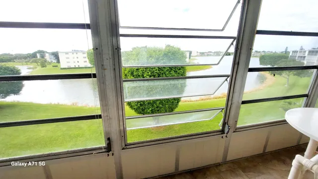 a view of a room with an outdoor space