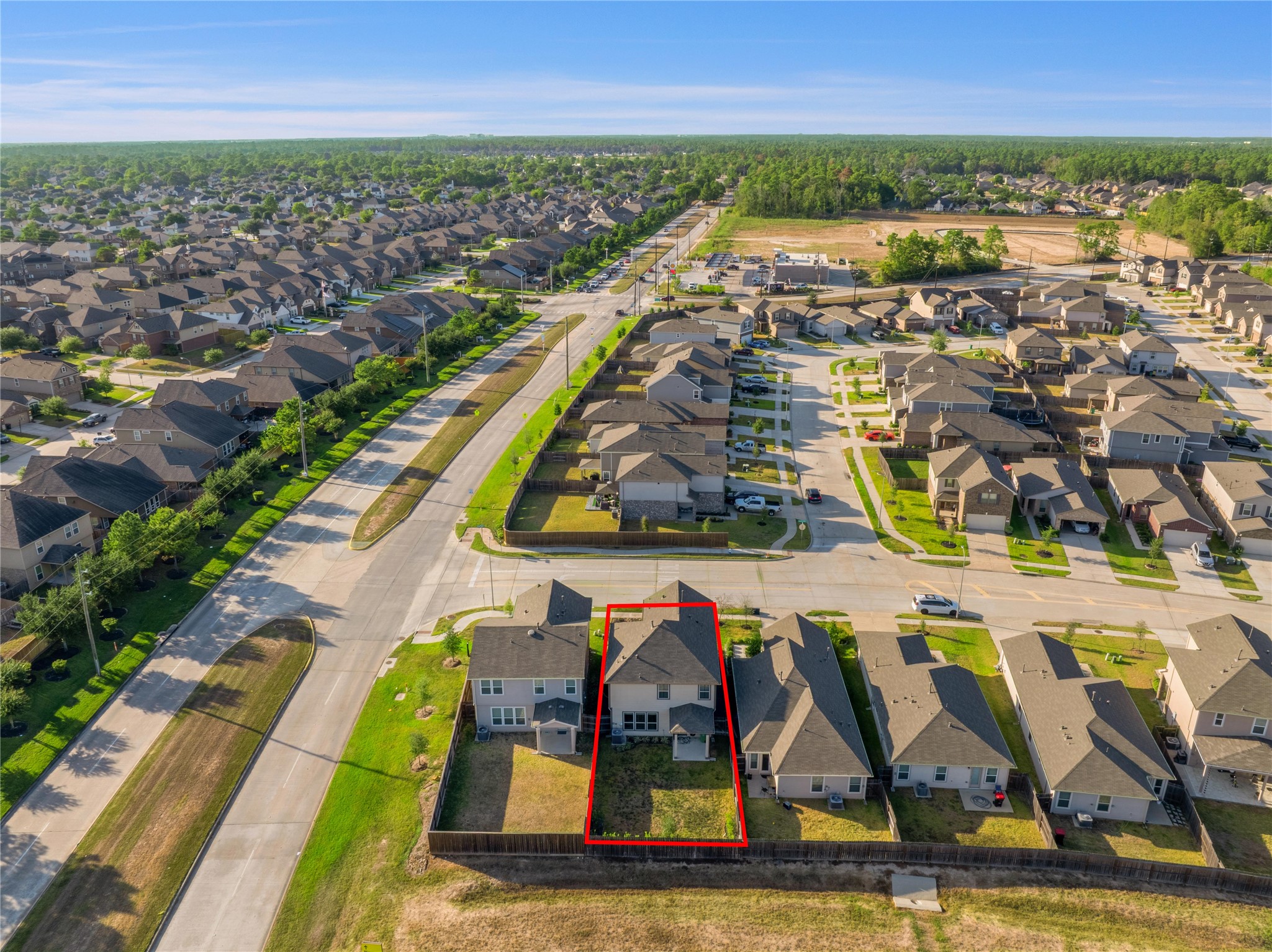 3306 Forest Chitto Dr Spring Spring, TX 77373 - Photo 34 of 35 an aerial view of residential houses with outdoor space