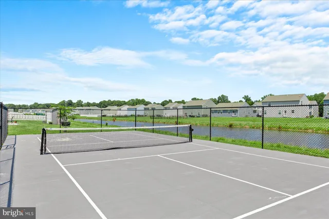 a view of a road with a yard