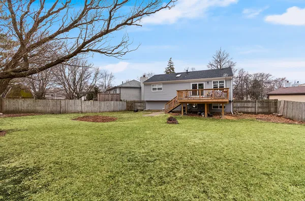 a house view with a garden space
