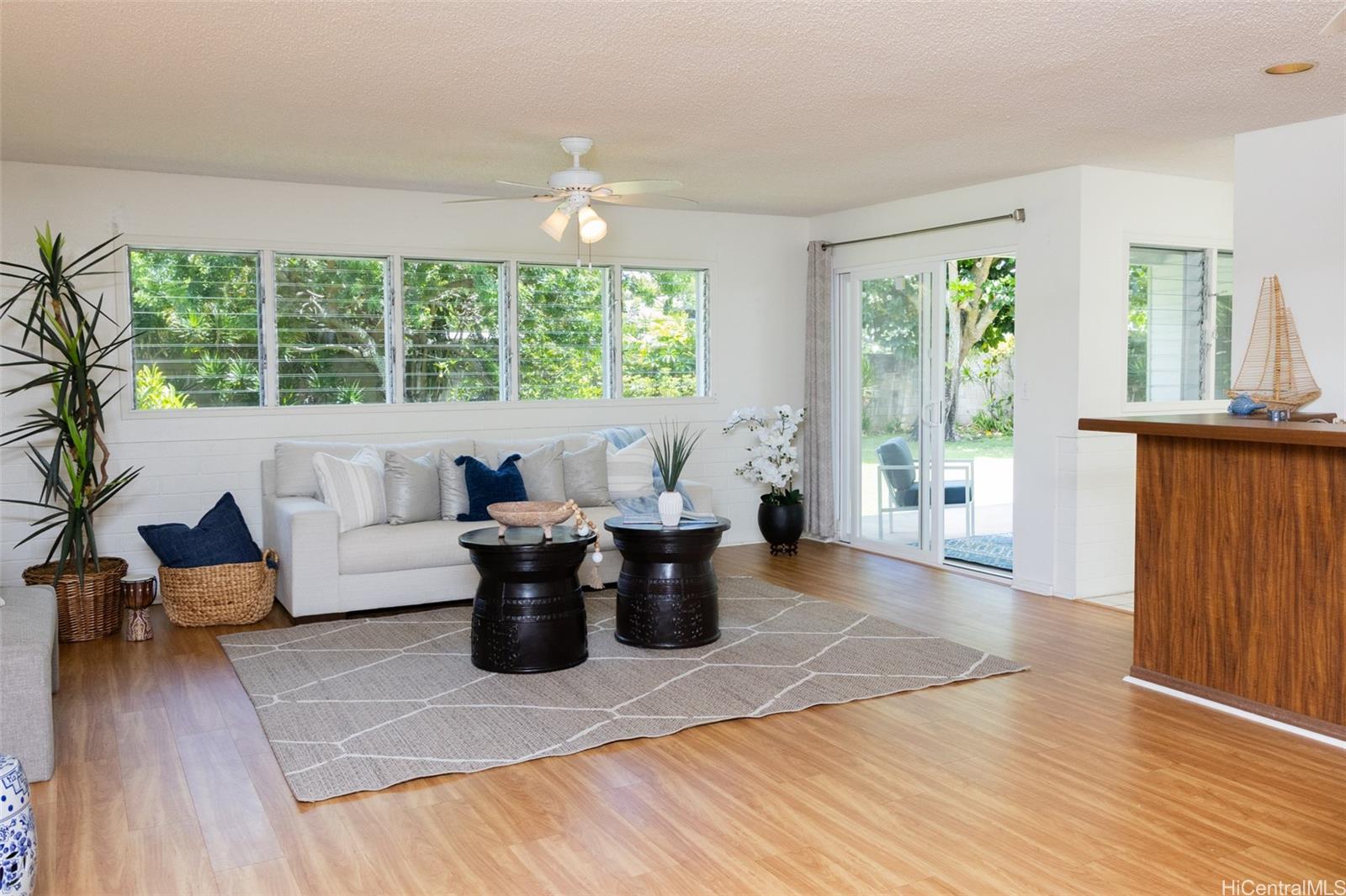 176 Kuulei Road Kailua, HI 96734 - Photo 5 of 25 Pretty backyard views from the interior of the home. There is easy access to the backyard!