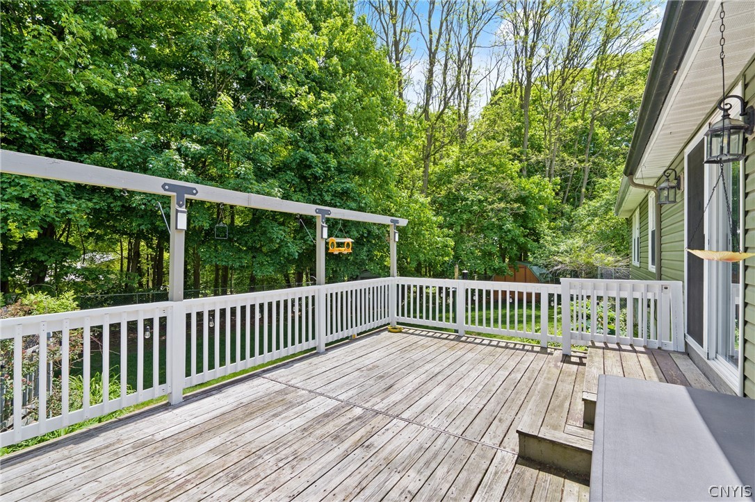 79 Hickory Grove Road Granby, NY 13069 - Photo 37 of 41 Deck of the kitchen sliders