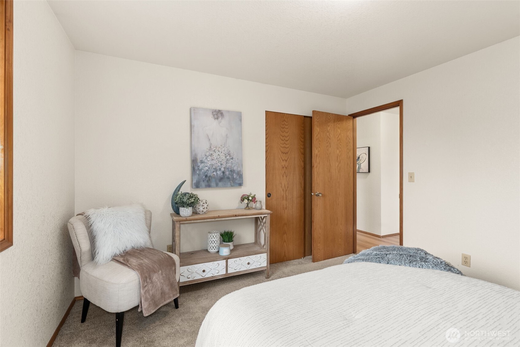 3724 Golden Eagle Loop Southeast Olympia, WA 98513 - Photo 30 of 40 a bedroom with a bed and a couch