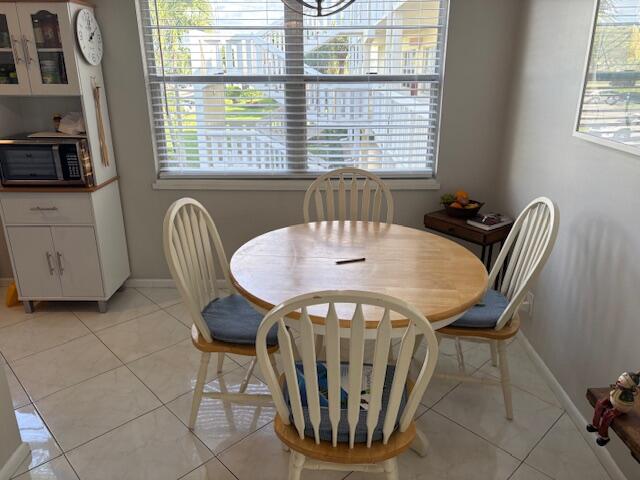 313 Dorset H, Unit 313 Boca Raton, FL 33434 - Photo 6 of 20 a view of a dining room with furniture window and outside view