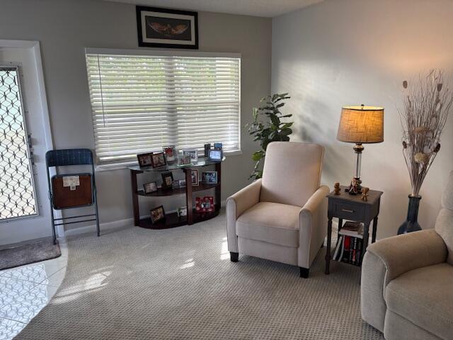 313 Dorset H, Unit 313 Boca Raton, FL 33434 - Photo 8 of 20 a living room with furniture and a large window