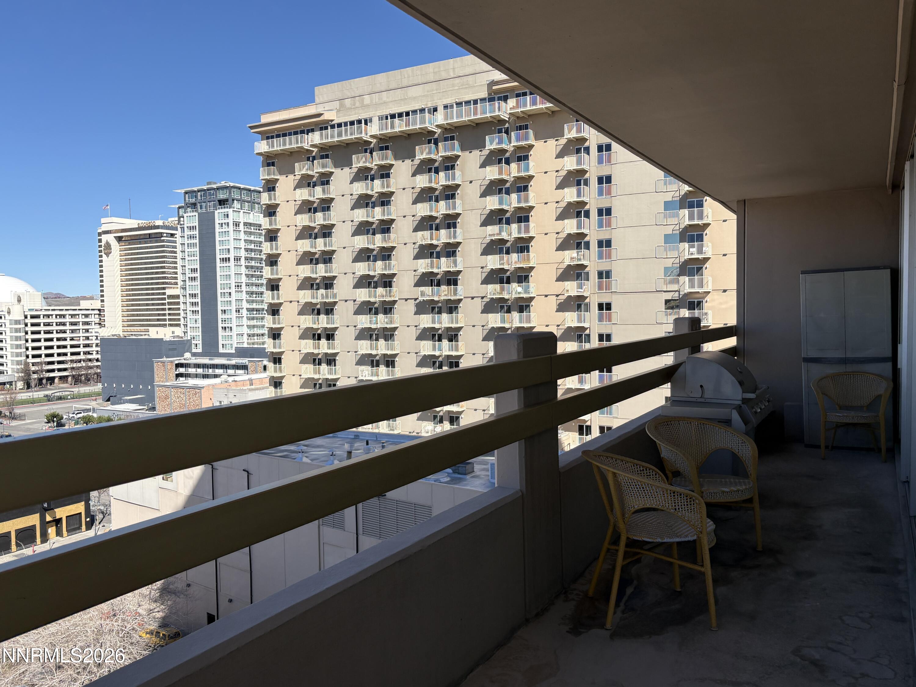 100 North Arlington Avenue, Unit 8J Reno, NV 89501 - Photo 13 of 17 13 east balc bbq