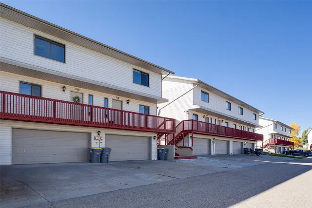 a view of a building with a street