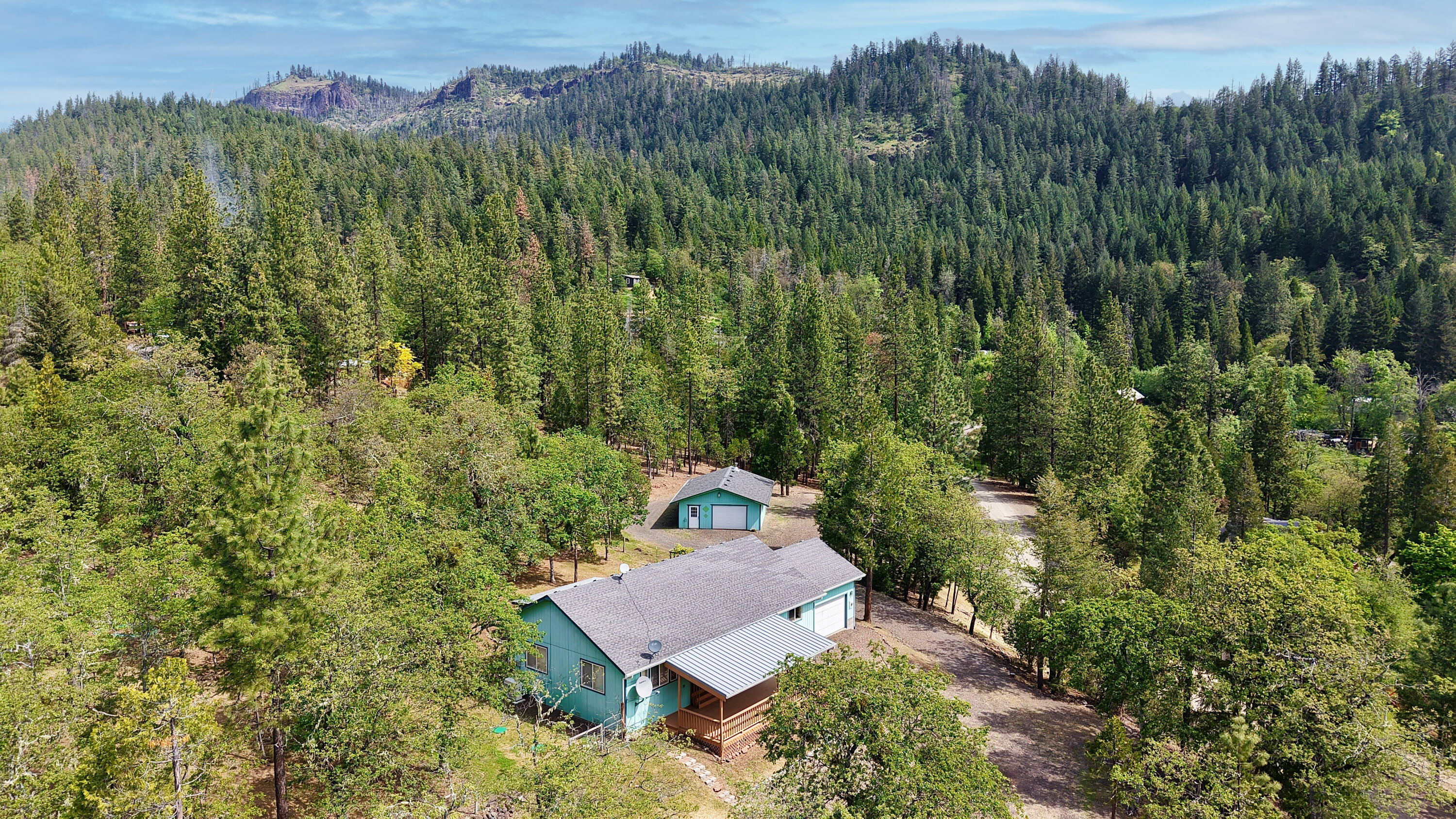 204 Shipley Terrace Prospect, OR 97536 - Photo 1 of 61 an aerial view of a house with a yard