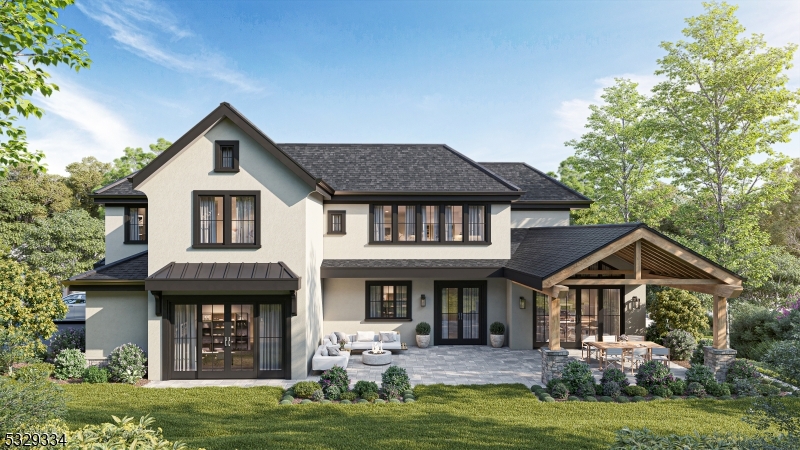 18 Deer Path Short Hills, NJ 07078 - Photo 2 of 14 a front view of a house with a garden