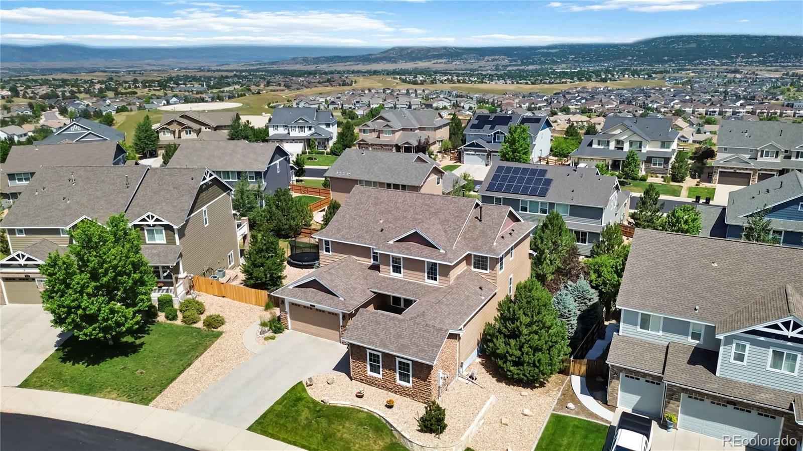 3034 Mashie Circle Castle Rock, CO 80109 - Photo 45 of 50 an aerial view of multiple house