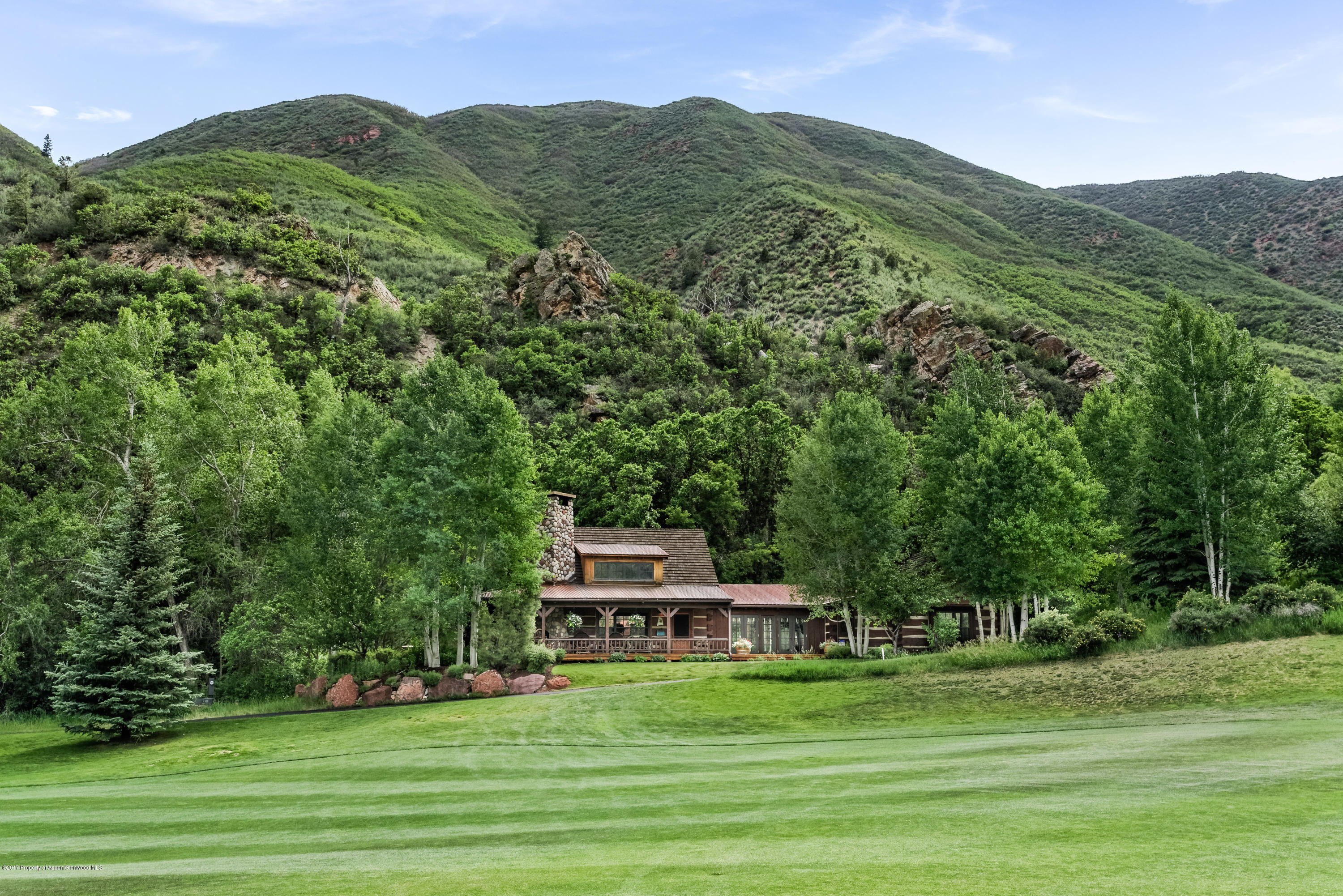39 Altamira Ranch Road, Unit CABIN 39 Basalt, CO 81621 - Photo 22 of 23 a aerial view of a house with a yard