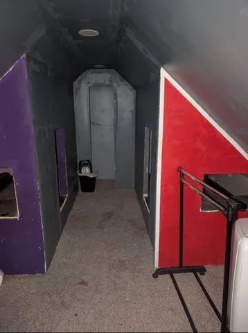 a view of storage and utility room