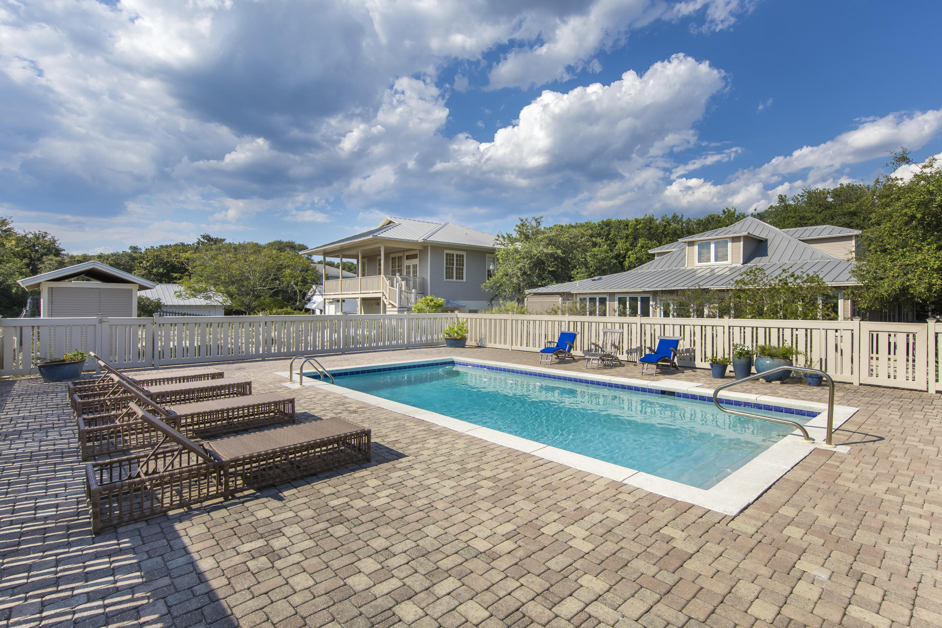 490 Defuniak Street Santa Rosa Beach, FL 32459 - Photo 43 of 46 a view of house with swimming pool and furniture