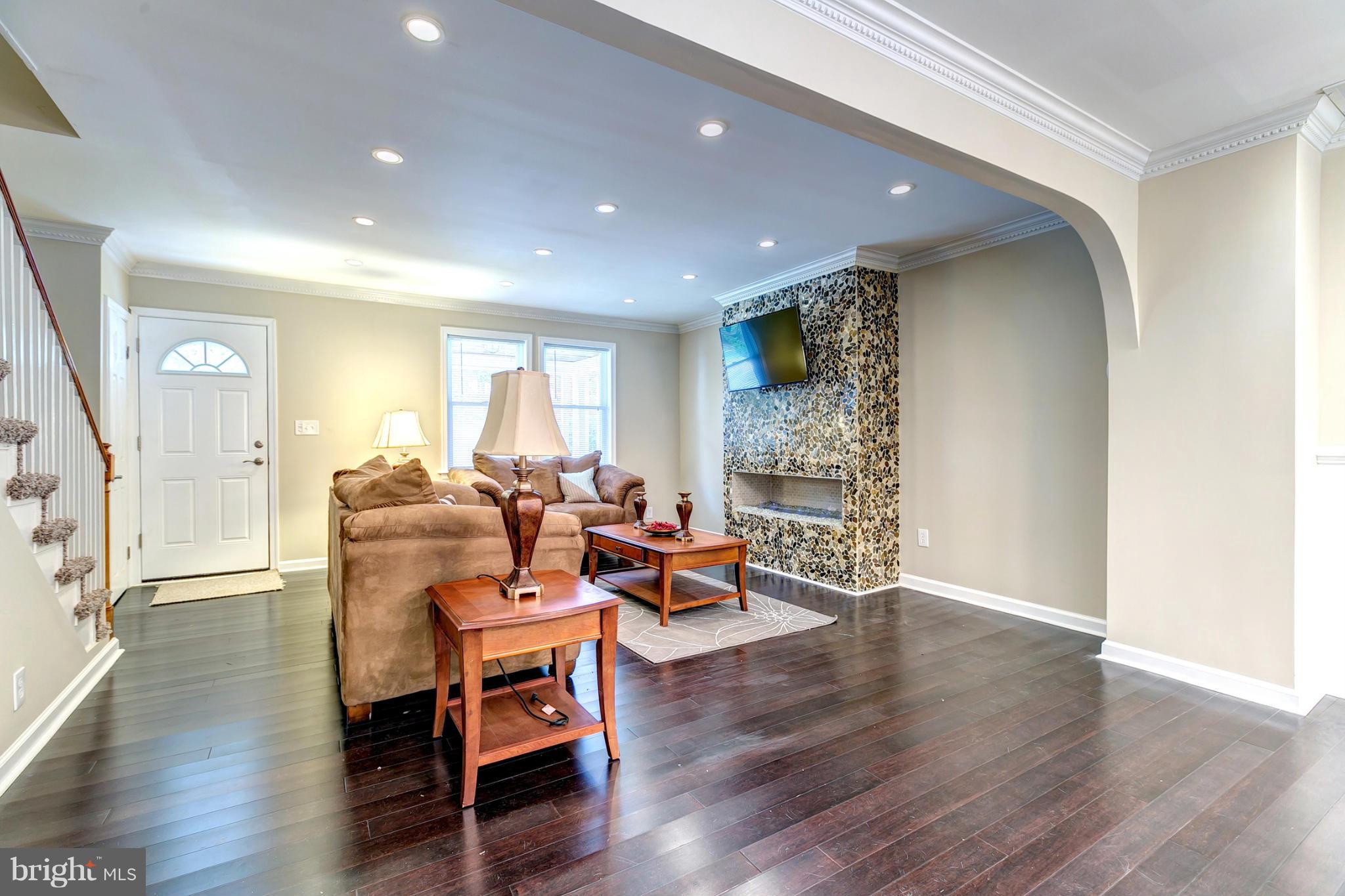 5446 Frederick Avenue Baltimore, MD 21229 - Photo 4 of 30 Living Room With Hardwood Floors
