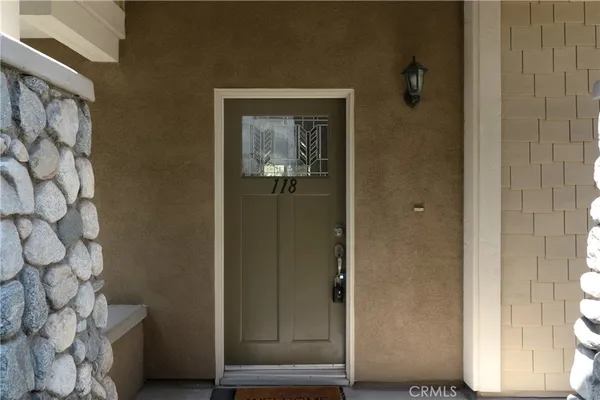 a view of an entryway and a hallway
