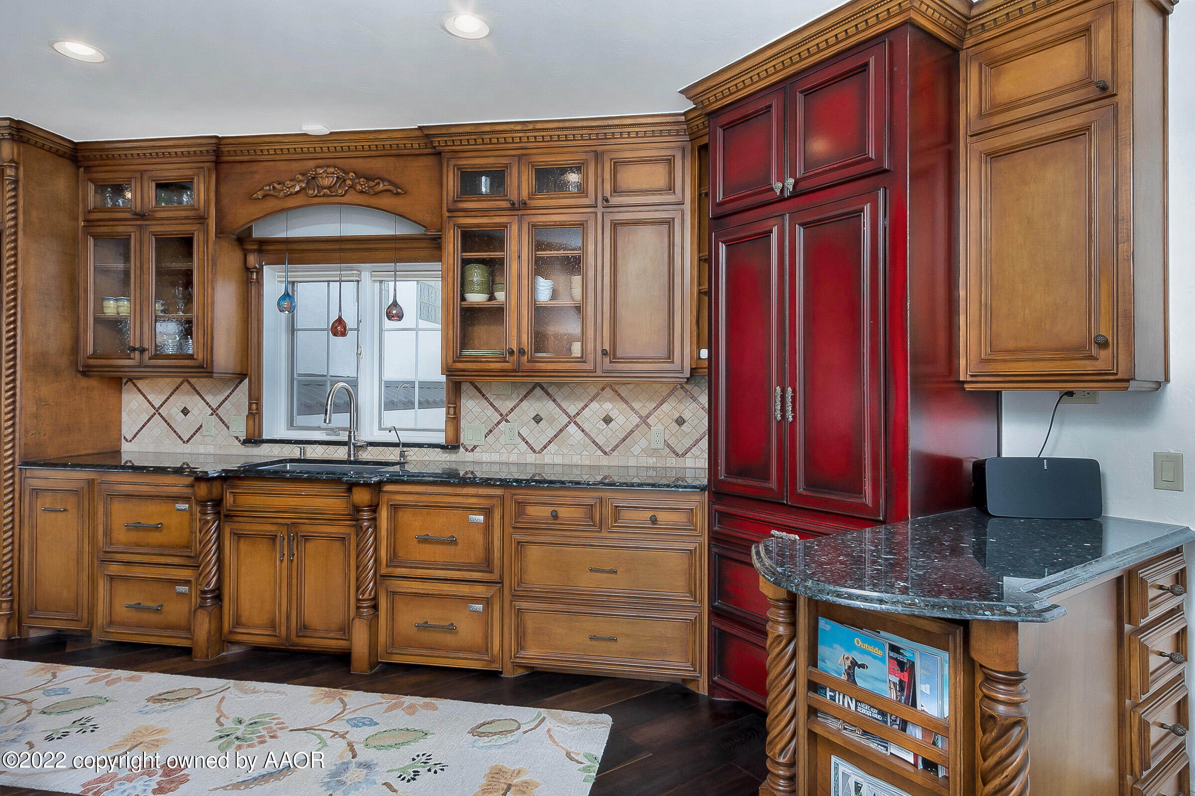 2 Snead Lane Amarillo, TX 79124 - Photo 17 of 76 a kitchen with stainless steel appliances granite countertop a stove and cabinets