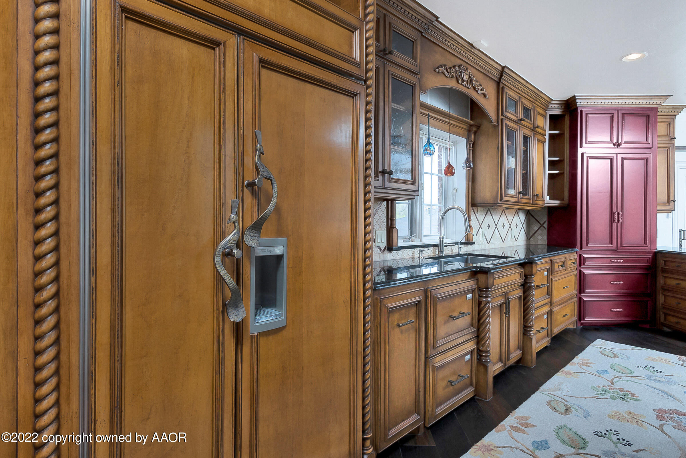 2 Snead Lane Amarillo, TX 79124 - Photo 18 of 76 a bathroom with a granite countertop sink and a mirror