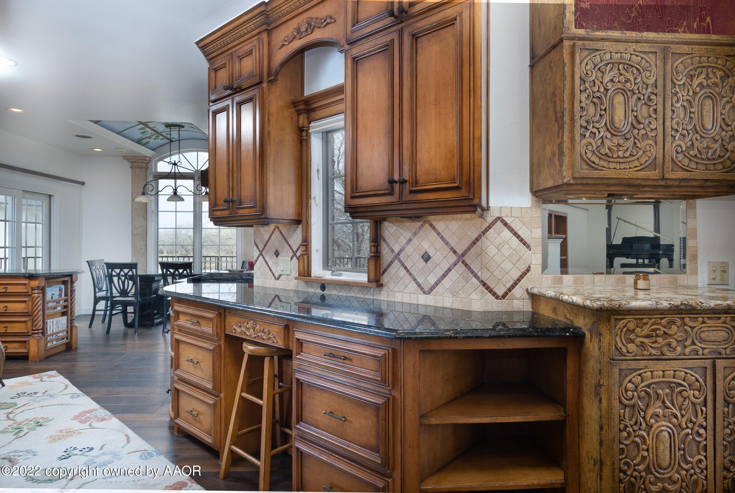 2 Snead Lane Amarillo, TX 79124 - Photo 19 of 76 a kitchen with stainless steel appliances granite countertop a sink and cabinets