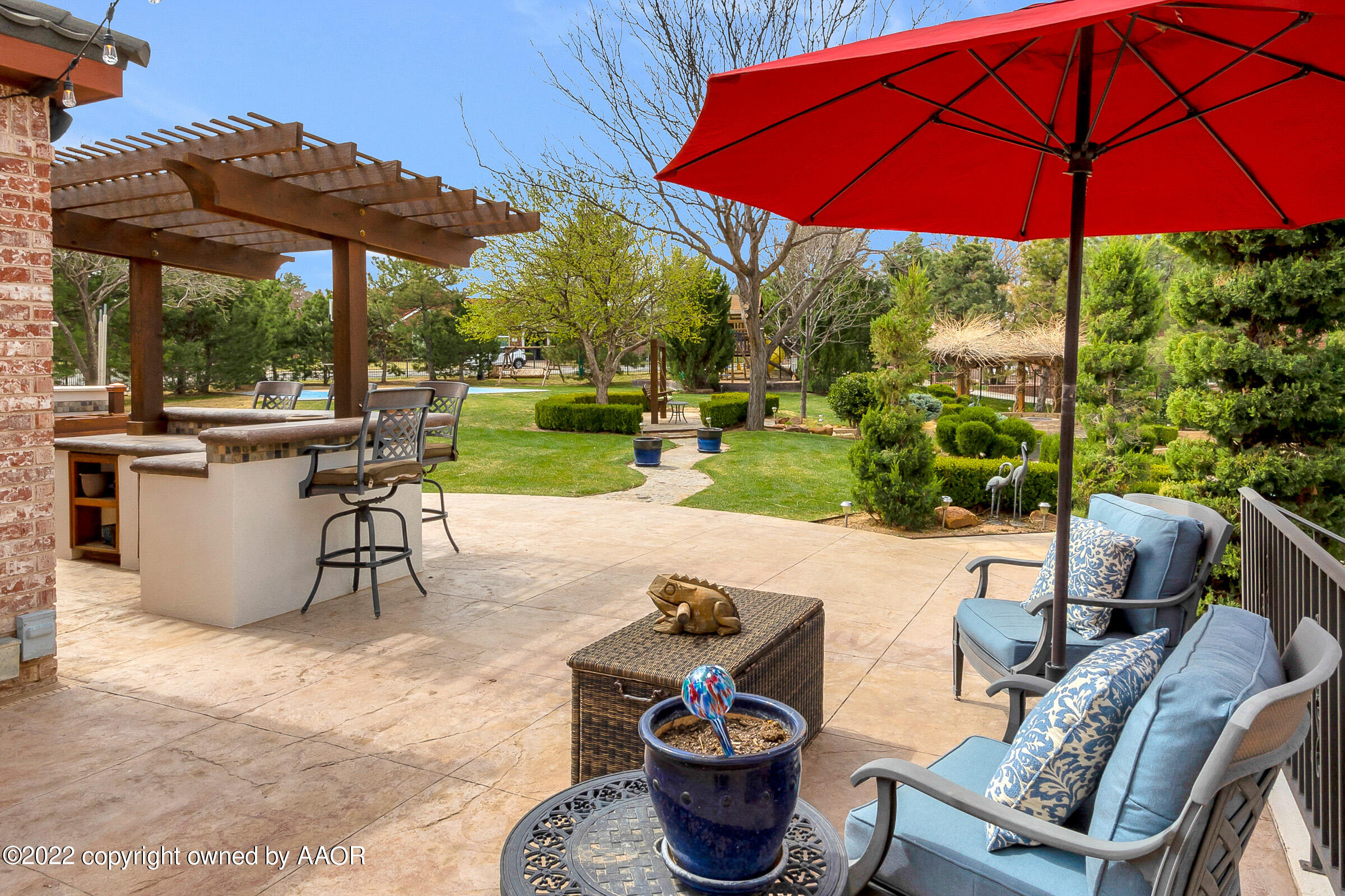 2 Snead Lane Amarillo, TX 79124 - Photo 43 of 76 a view of yard with patio
