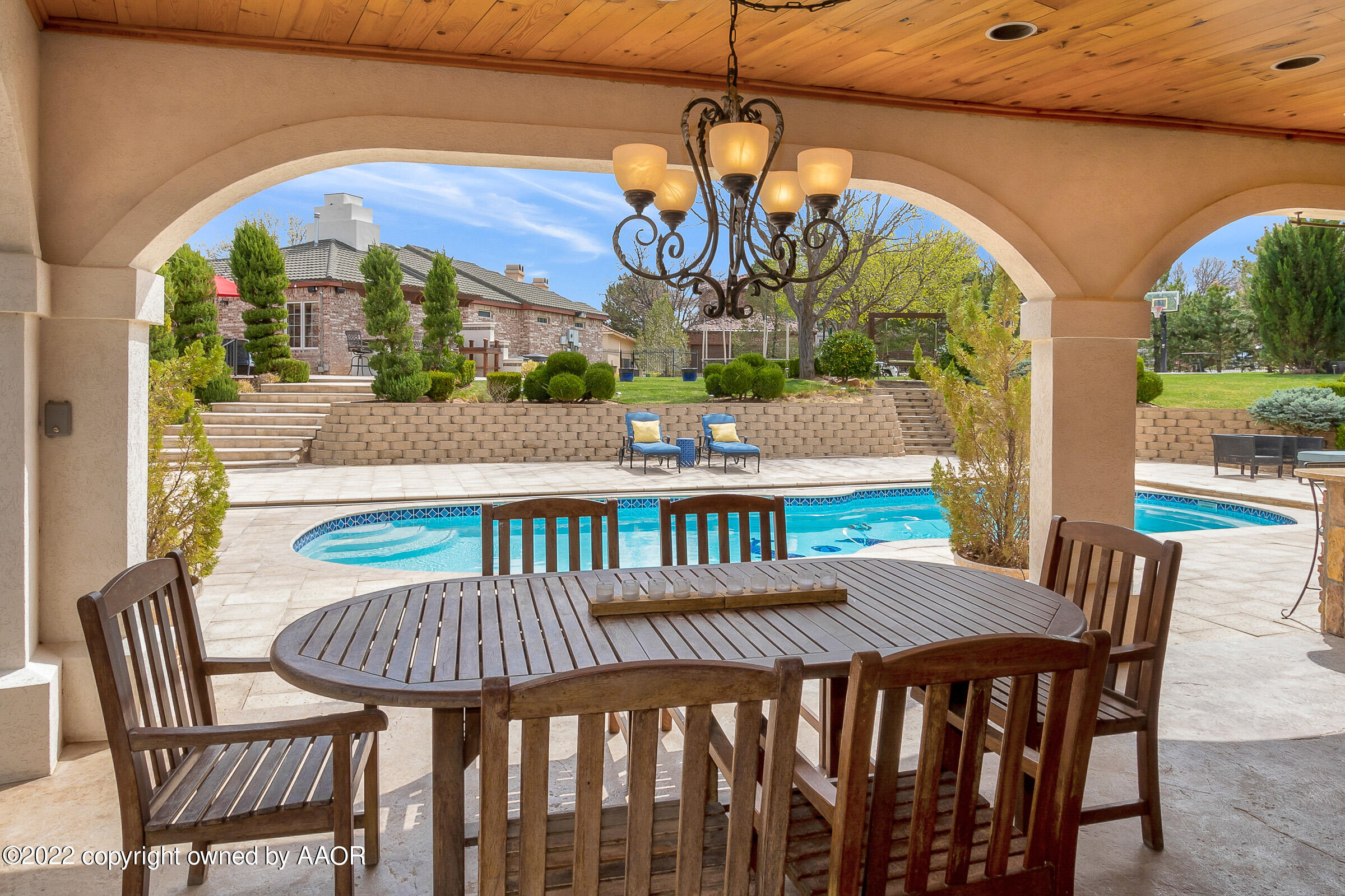 2 Snead Lane Amarillo, TX 79124 - Photo 53 of 76 a view of a dining room with furniture window and outside view