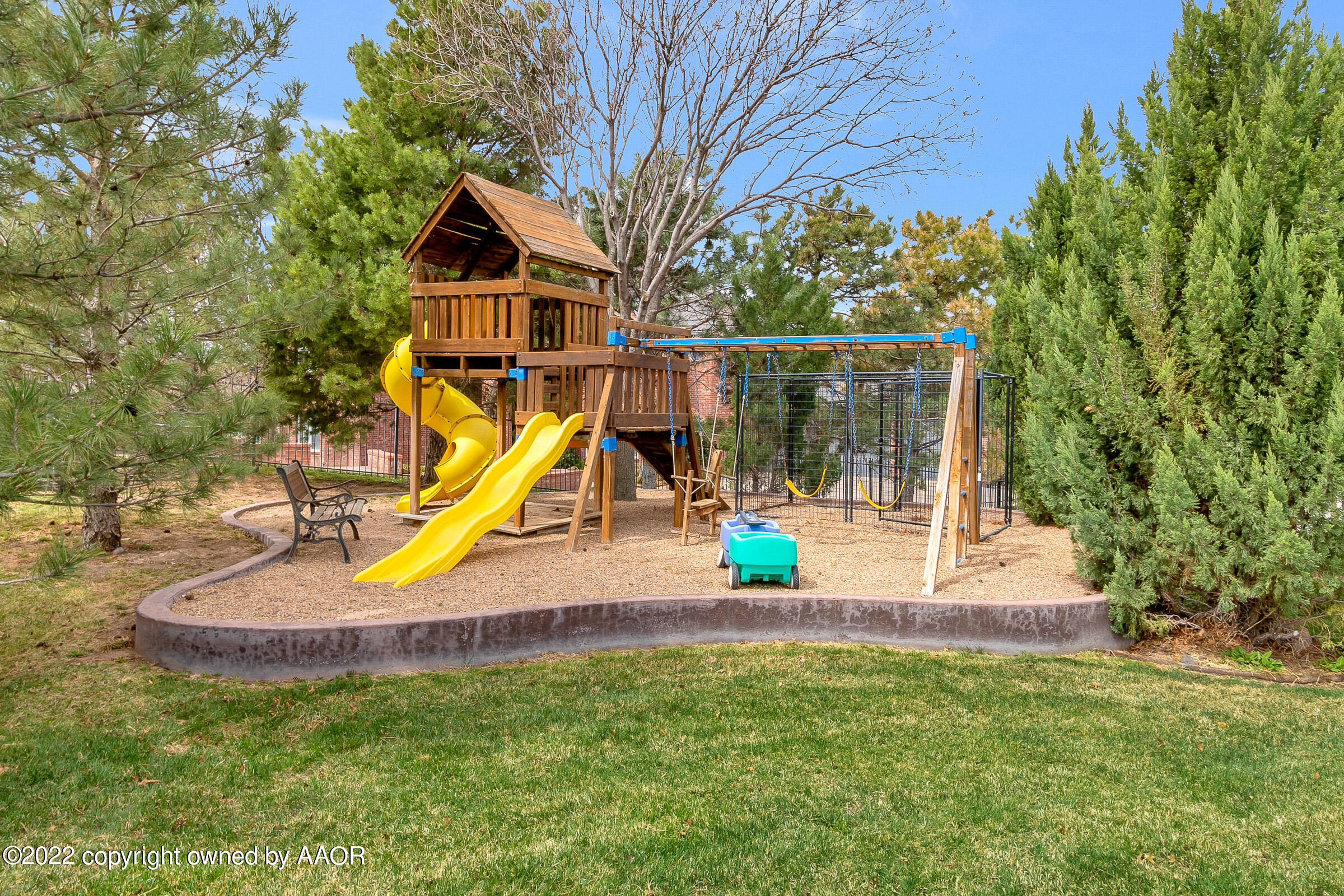 2 Snead Lane Amarillo, TX 79124 - Photo 58 of 76 a view of a house with a yard patio and a slide