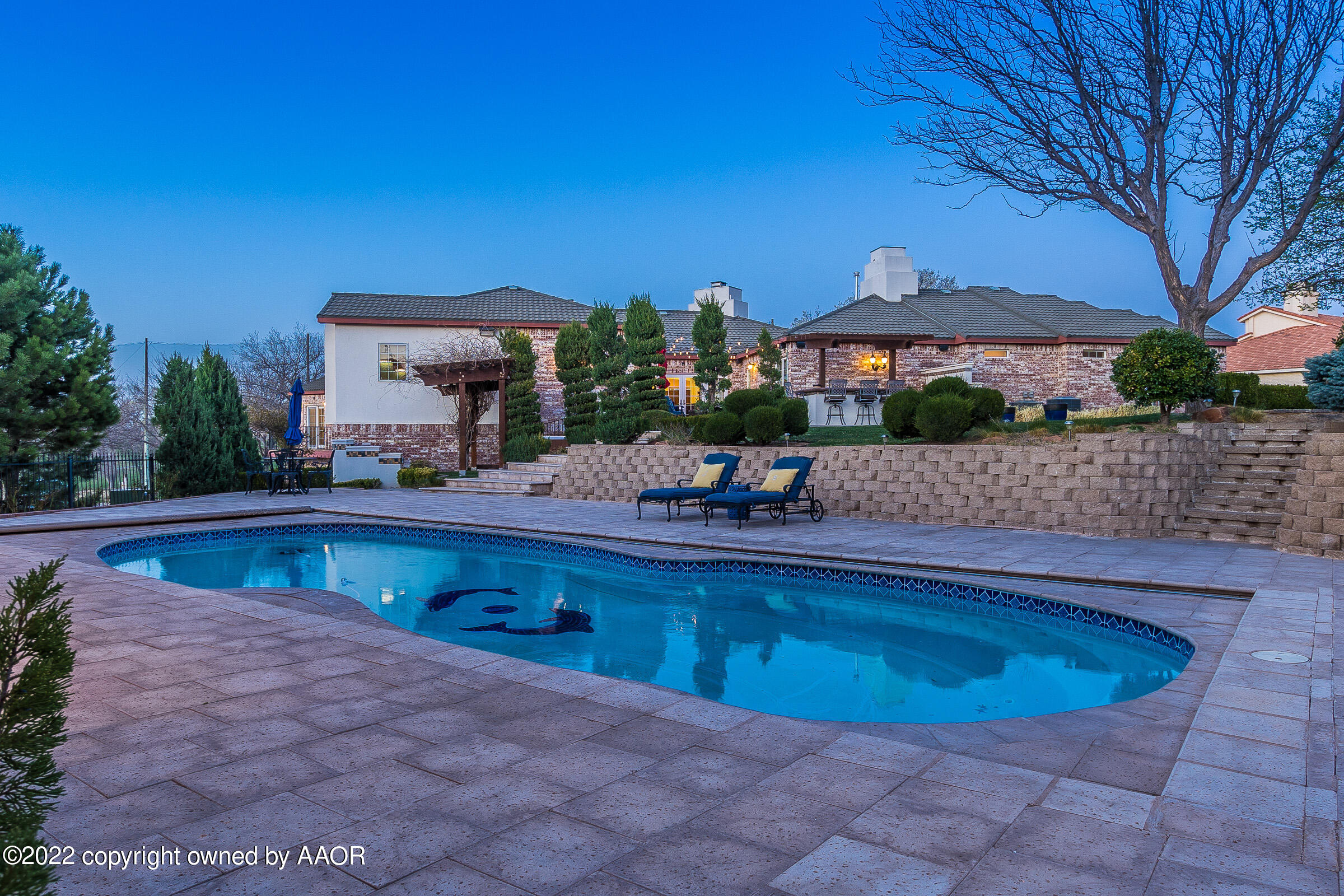 2 Snead Lane Amarillo, TX 79124 - Photo 70 of 76 069_Pool Twilight 2
