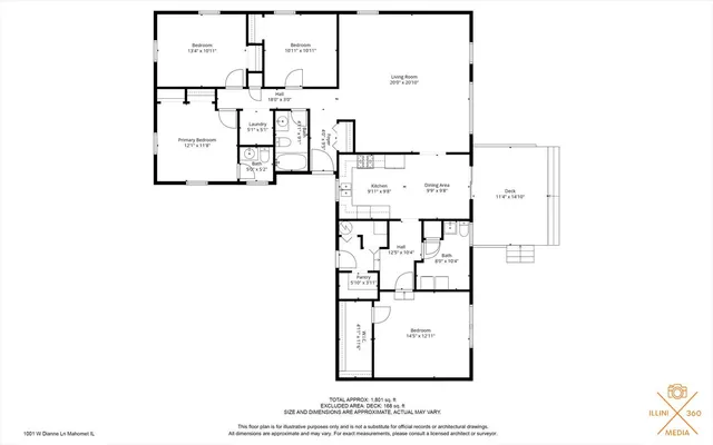 $284,900 | 1001 West Dianne Lane, Mahomet, IL 61853