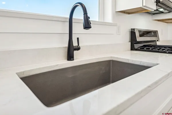 a close view of sink