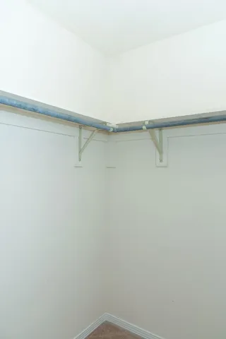 a close up view of racks on the wall