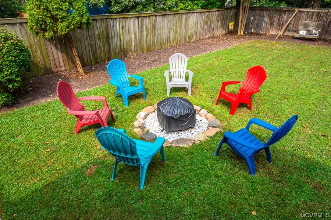 4648 Brookridge Road Chesterfield, VA 23832 - Photo 47 of 50 a backyard of a house with table and chairs