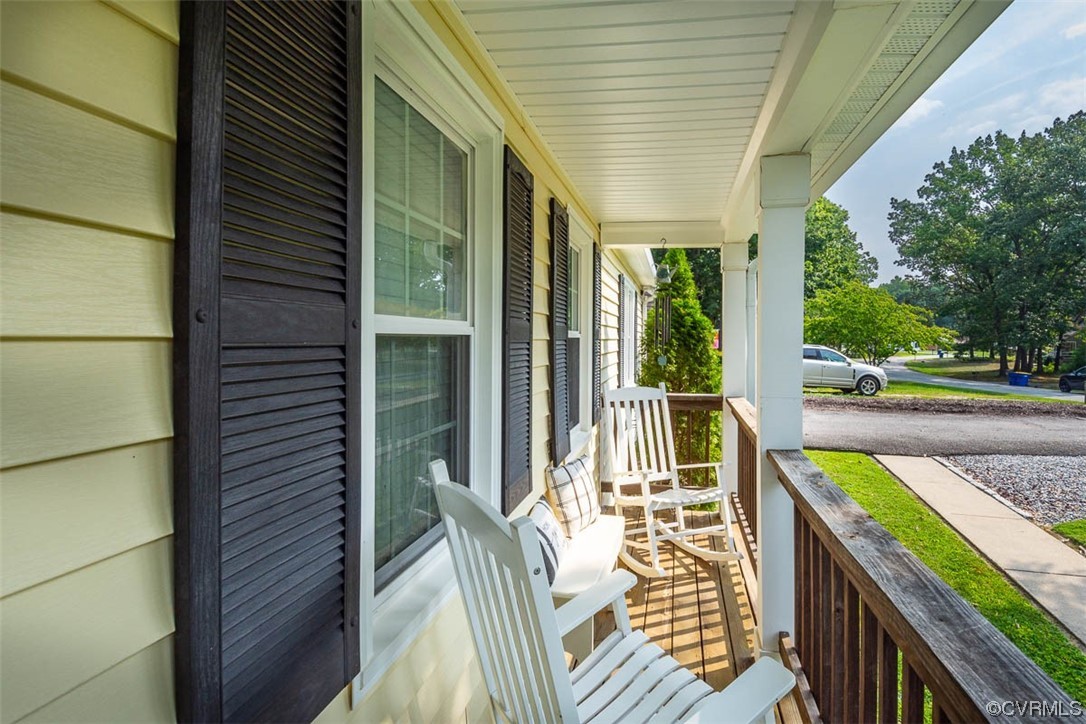 4648 Brookridge Road Chesterfield, VA 23832 - Photo 7 of 50 a view of a balcony with wooden floor