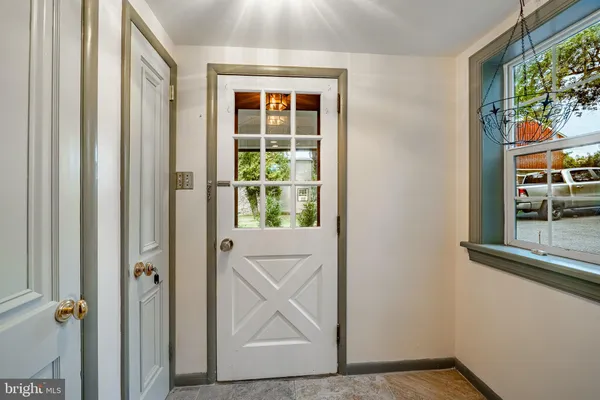 a view of front door