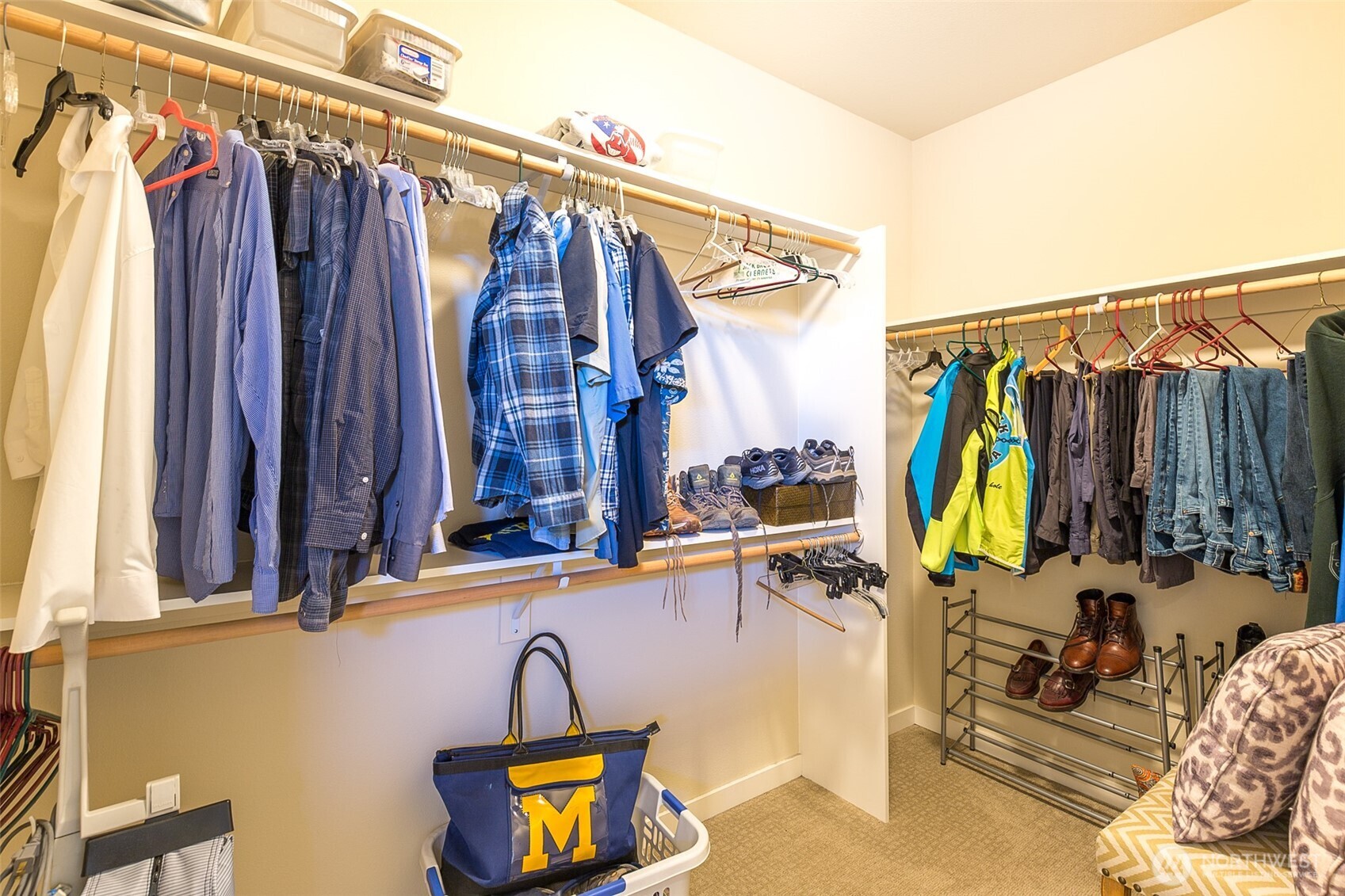 271 Blue Glacier Loop Sequim, WA 98382 - Photo 26 of 39 a view of walk in closet with clothes and shoes