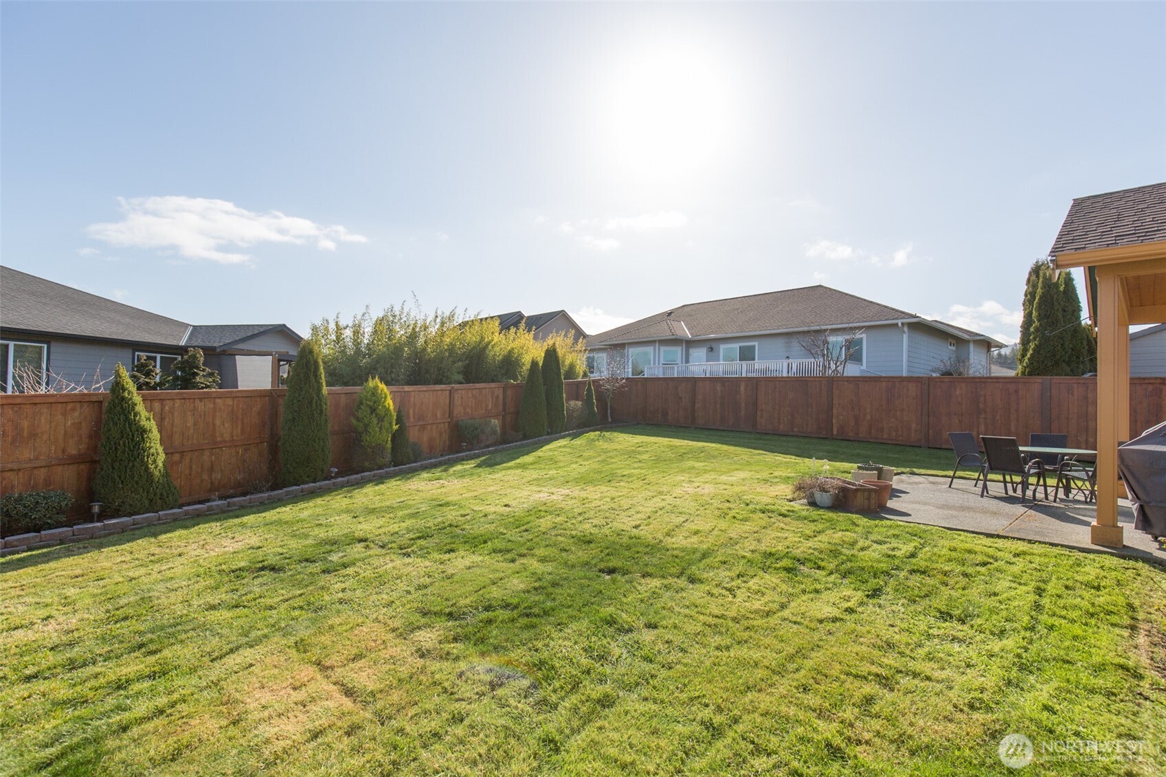 271 Blue Glacier Loop Sequim, WA 98382 - Photo 33 of 39 a swimming pool with outdoor seating
