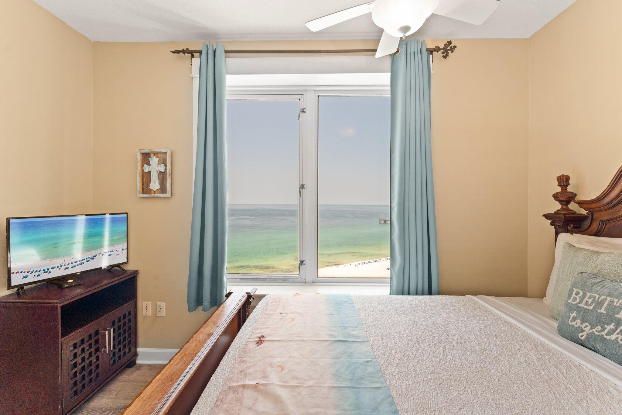 11800 Front Beach Road, Unit 1301 Panama City Beach, FL 32407 - Photo 20 of 41 Guest Bdrm #1 East view