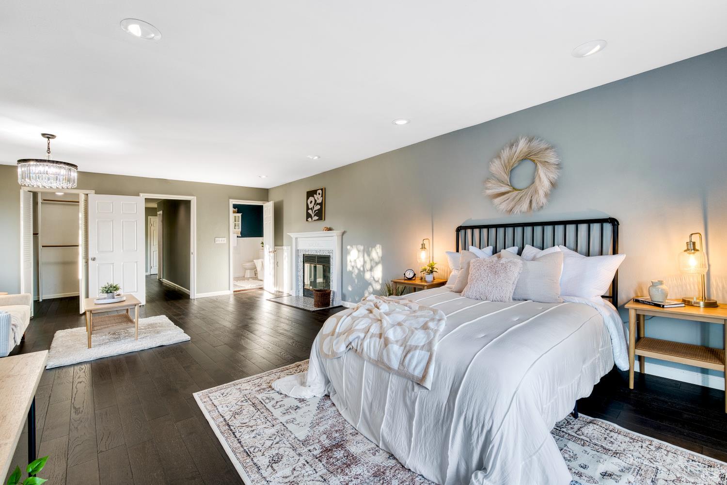 1534 Buchanan Street Novato, CA 94947 - Photo 23 of 30 a bedroom with bed and a night stand