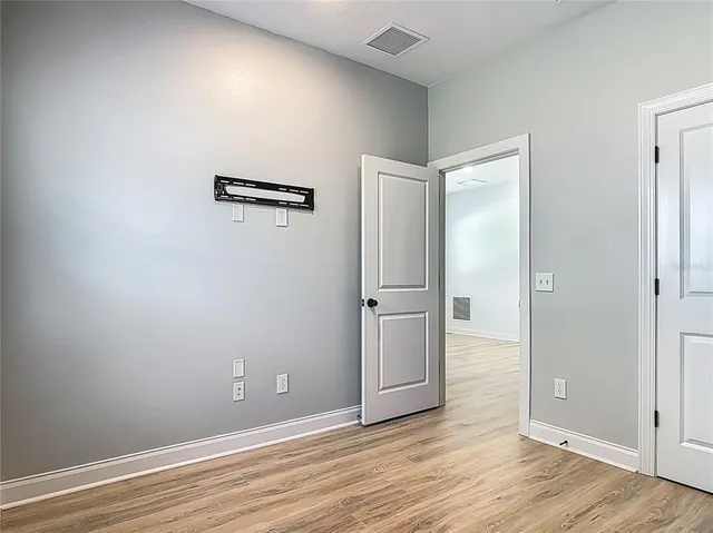wooden floor in an empty room