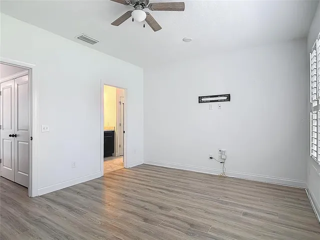 wooden floor in an empty room