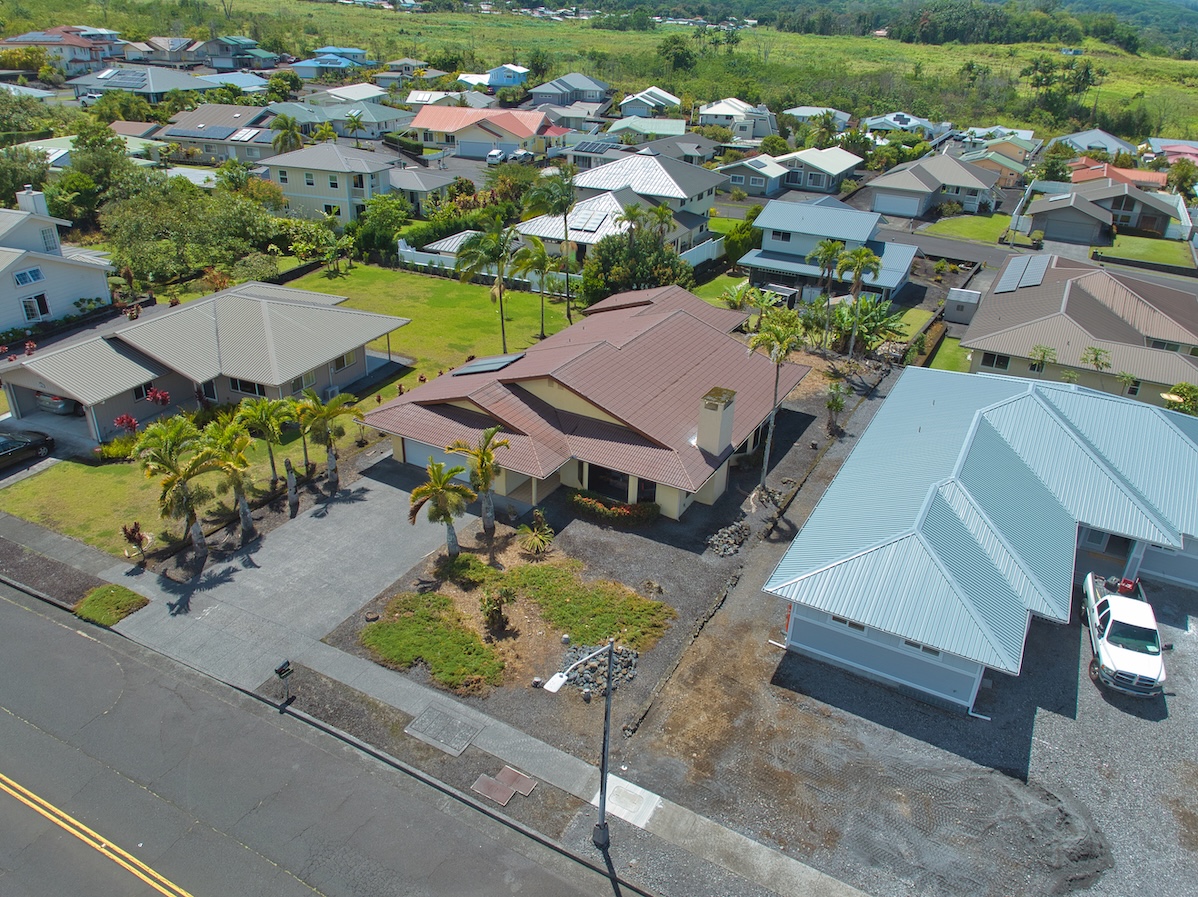 708 Kukuau Street Hilo, HI 96720 - Photo 17 of 18 an aerial view of a house with a garden