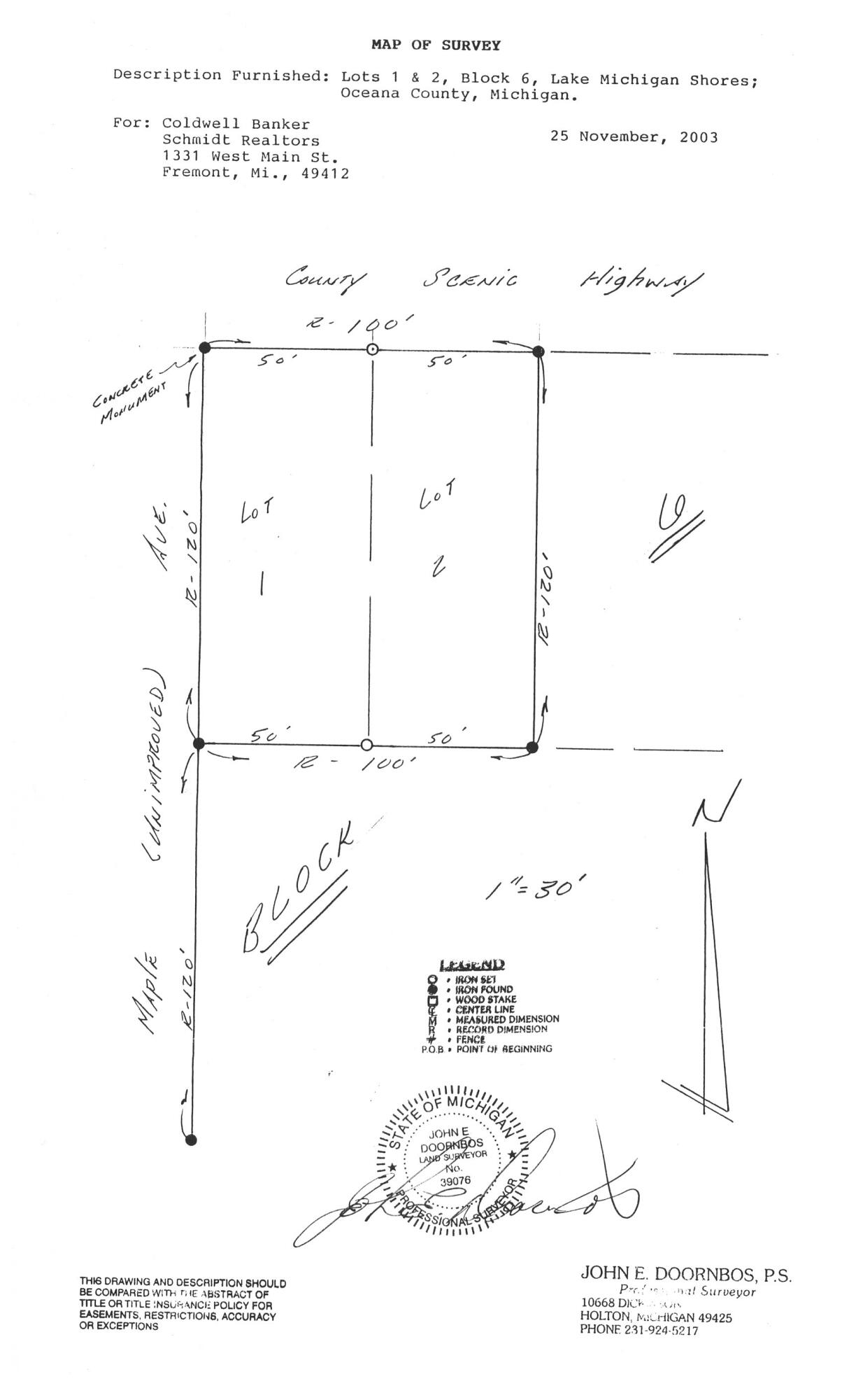 V/l Ridge Road Mears, MI 49436 - Photo 7 of 7 ridge survey