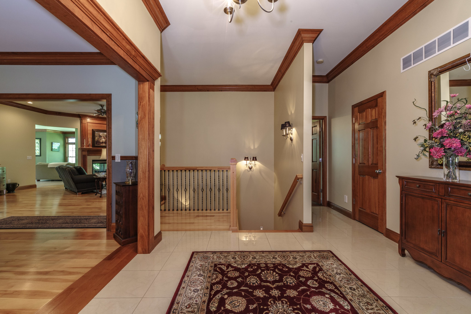 21221 Hidden Valley Loop Lexington, IL 61753 - Photo 6 of 44 a view of a hallway view with living room and dining room