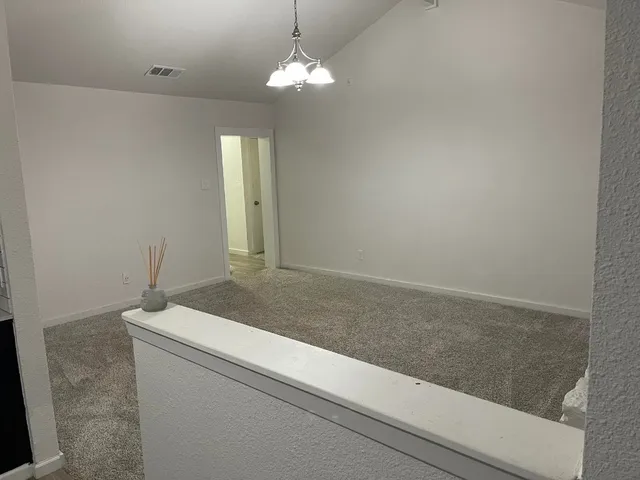 a view of an empty room