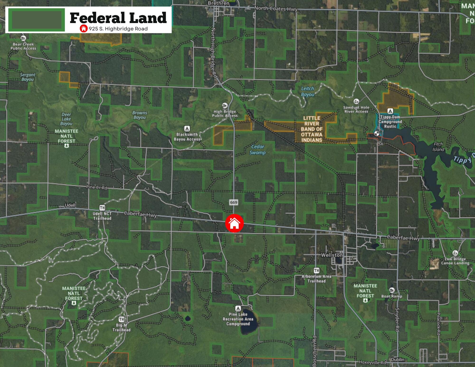 925 South High Bridge Road Wellston, MI 49689 - Photo 55 of 55 Federal Land Around Home