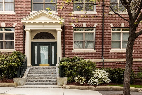 a front view of a house