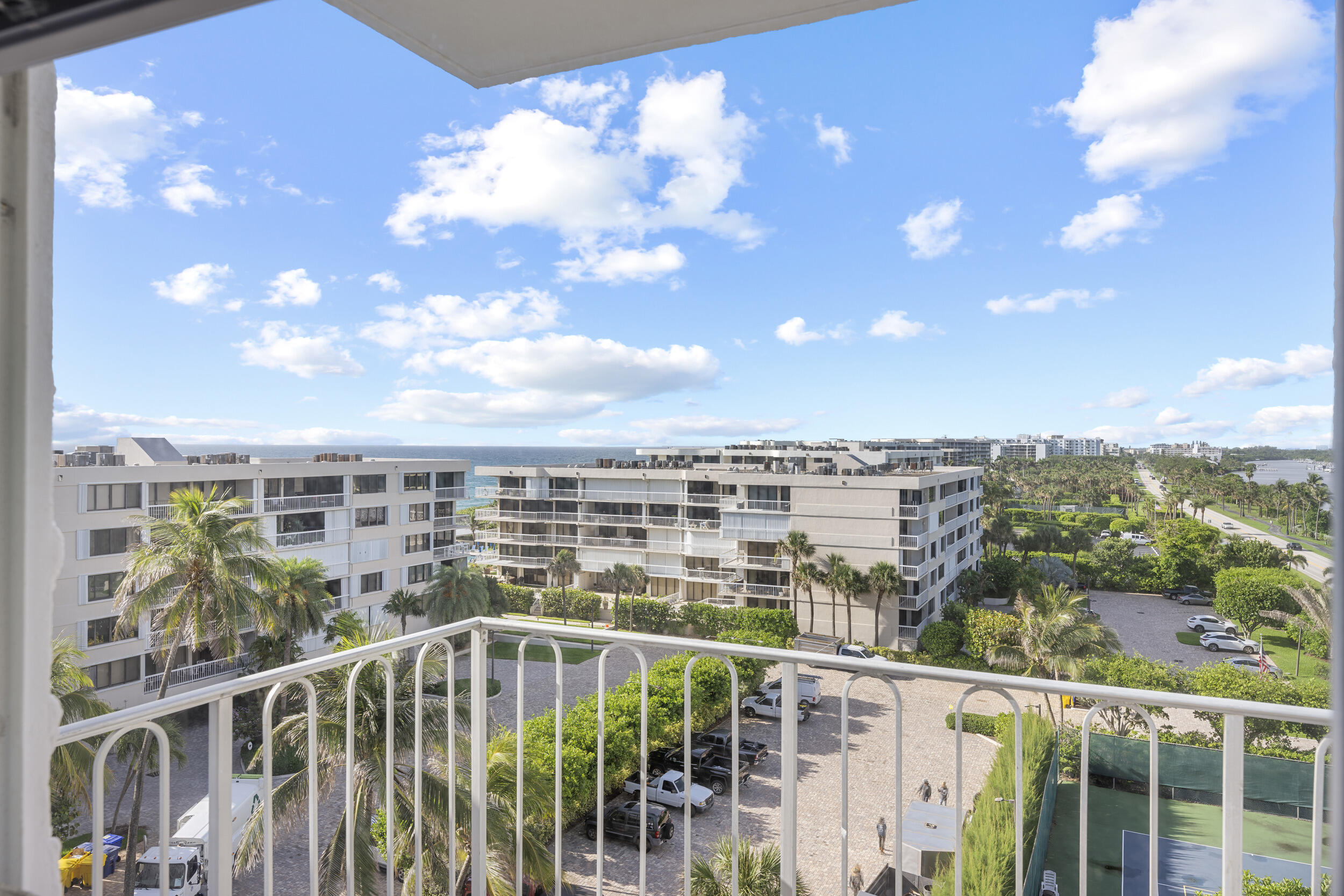 3230 South Ocean Boulevard, Unit A602 Palm Beach, FL 33480 - Photo 16 of 87 a view of a balcony with city view
