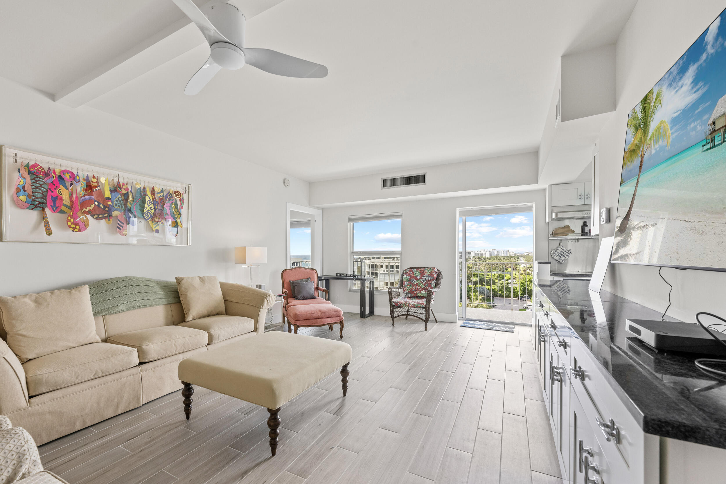 3230 South Ocean Boulevard, Unit A602 Palm Beach, FL 33480 - Photo 45 of 87 a living room with furniture and a wooden floor