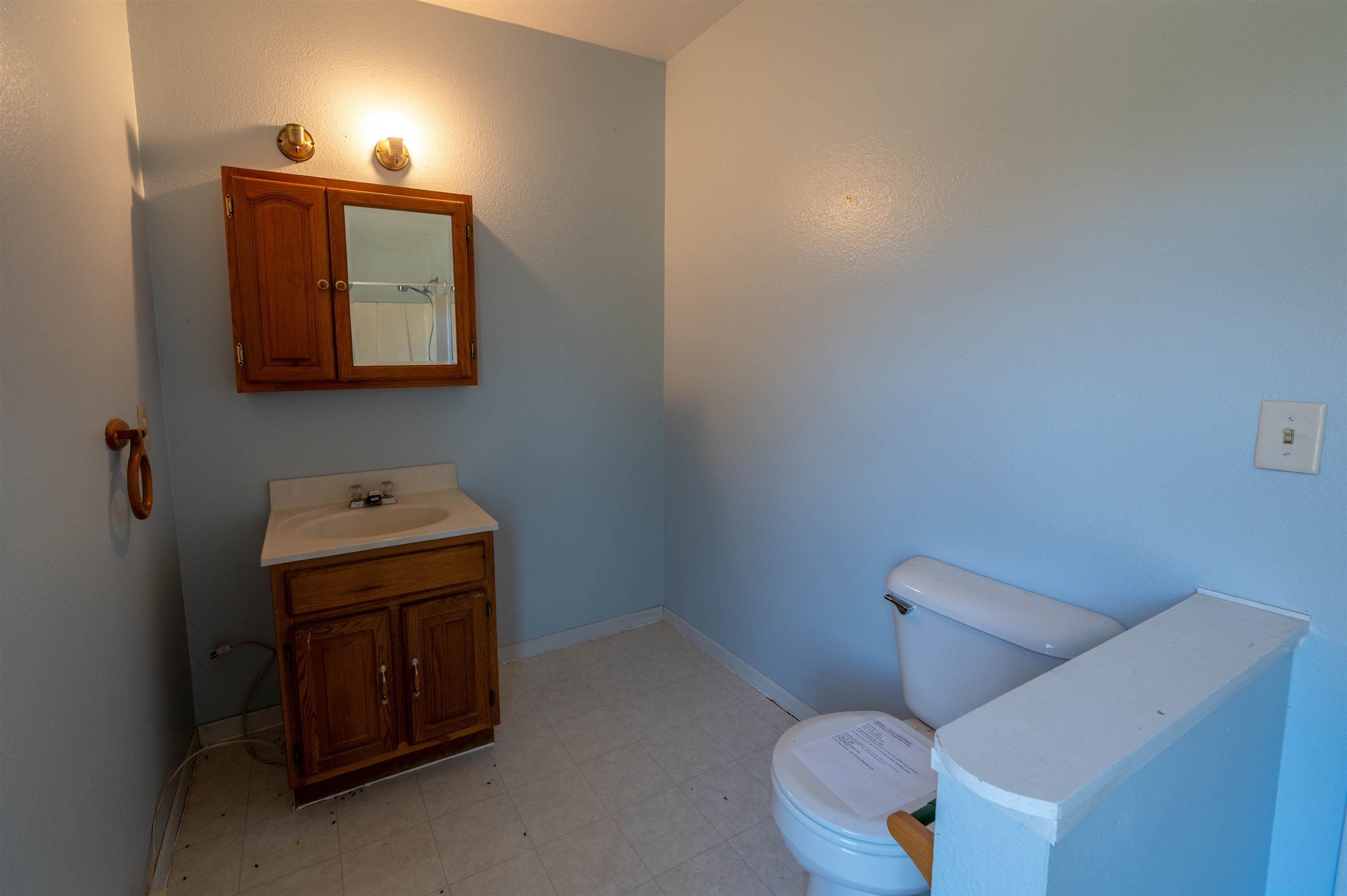 502 East Brayton Road Mount Morris, IL 61054 - Photo 14 of 19 a bathroom with a toilet and mirror