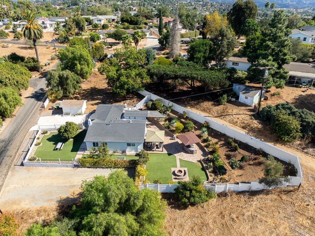 1661 Grove Road El Cajon, CA 92020 - Photo 28 of 44 an aerial view of a house with a garden