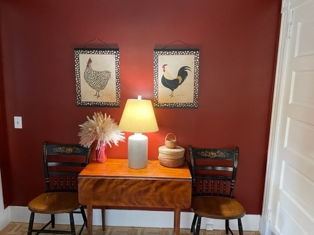 a outdoor space with furniture